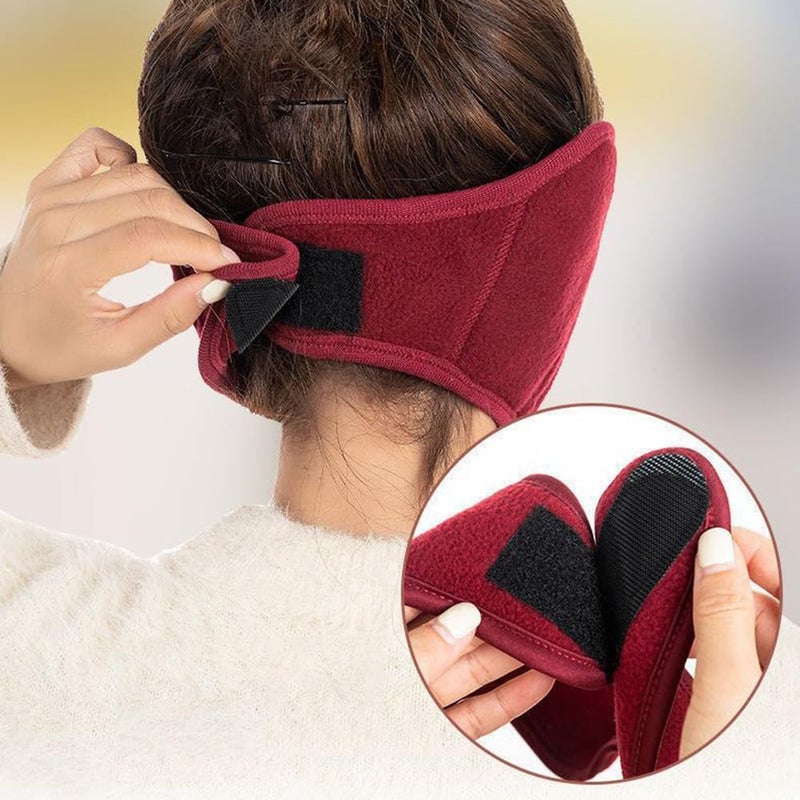 TecHong Unisex Winter Warm Mask with Ear Cover - 360 Degree Wrap Dustproof Breathable Half Face Mouth Cover Face Earflaps - Image 3